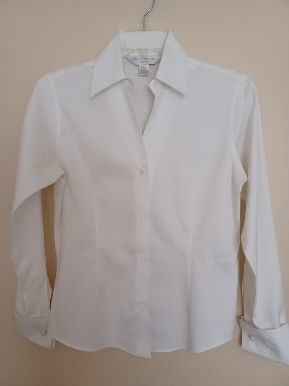 Petite Sophisticate Blouse, White, Size P